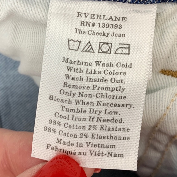 Everlane The Cheeky Jean Crop Ankle Raw Hem Sz 31 - Picture 10 of 13
